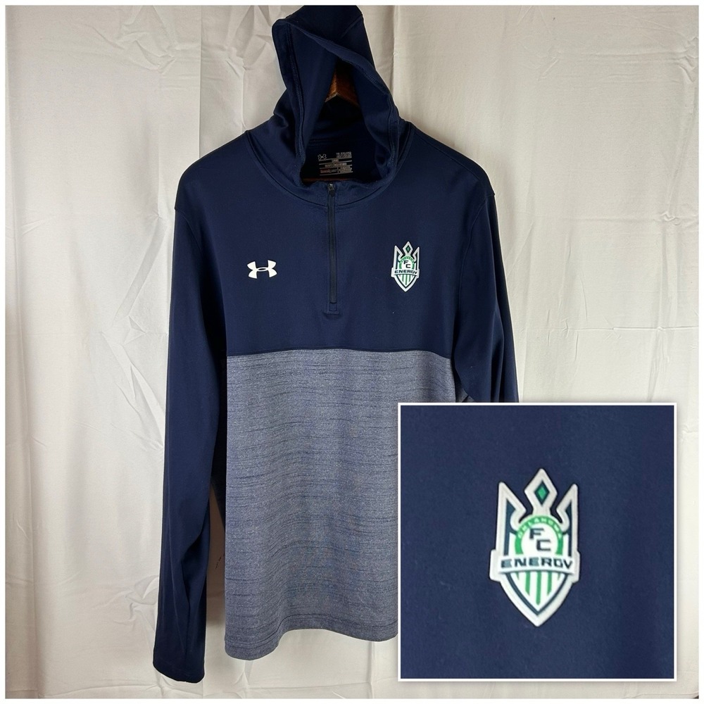 Oklahoma FC Energy Under Armour Men's XL Loose Lightweight Hoodie Soccer USL OKC